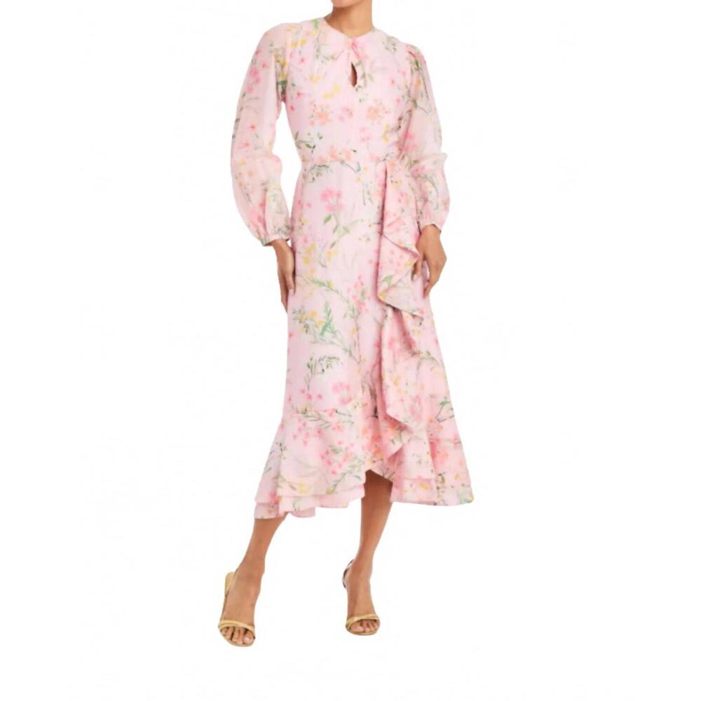 NEW MESTIZA NEW YORK ophelia midi dress in rose vines
